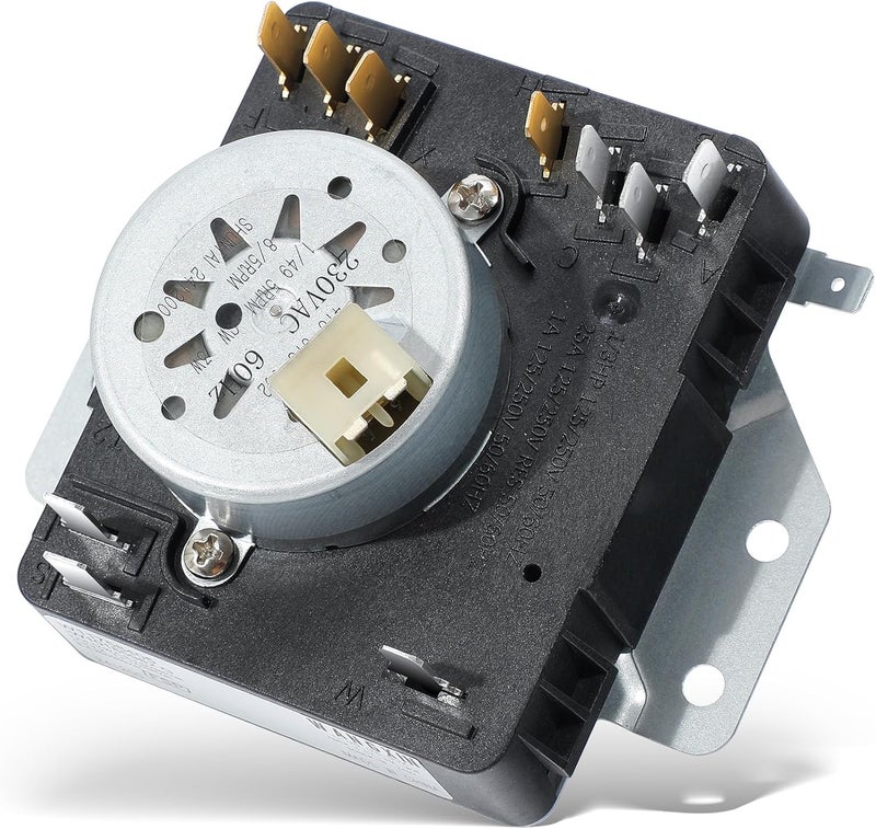 MOHTOL WED4815EW1 WGD4800XQ0 WED4950HW0 WED4800XQ4 WED5100VQ1 WED4800XQ0 W10185982 Dryer Timer Compatible with Maytag Kenmore Amana Whirlpool Dryer Timer Replacement 418-618-20-b5 WPW10185982VP, 230VAC 60Hz - Image 1